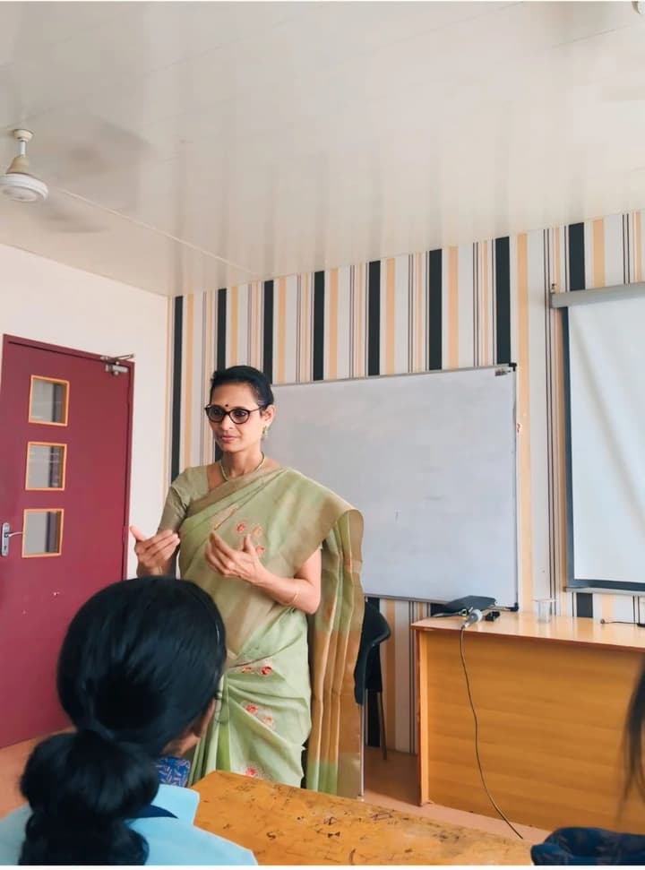 Industrial talk for aviation students by Dr Devika Menon, Princy tours & travels. image 8